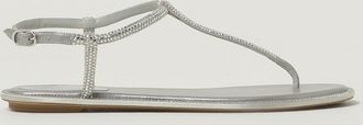 Rene Caovilla Sandalo Diana Rene Caovilla in raso e pelle con strass all over