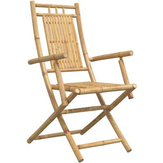 vidaXL Vidaxl - Sillas De Jard&iacute;n Plegables 6 Unidades Bamb&uacute; 53x66x99 Cm