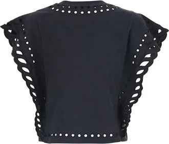 Isabel Marant Womens T-Shirt Odyle-Gc Black Cotton Top