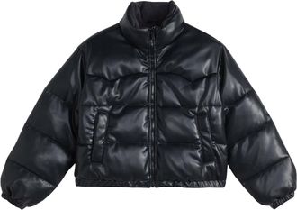 Levi's Dames Effen Puffer Jas (Zwart Nacht)