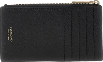 Ferragamo Calfskin Card Case - Black