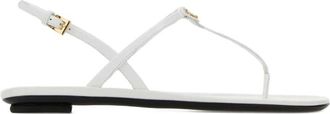 Prada Leather Flat Sandals
