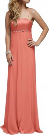 Milano Formals Silken Symphony Gown In Coral