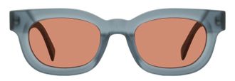 Retro Superfuture Sempre Retro Oval Sunglasses - Gray