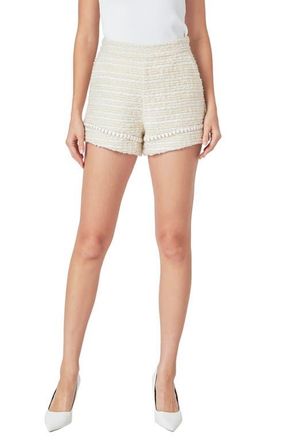 endless rose Tweed Shorts in Ivory at Nordstrom, Size X-Small