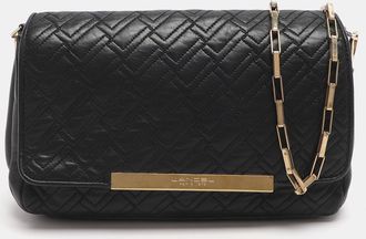 Lancel Black Quilted Leather Chain Shoulder Bag