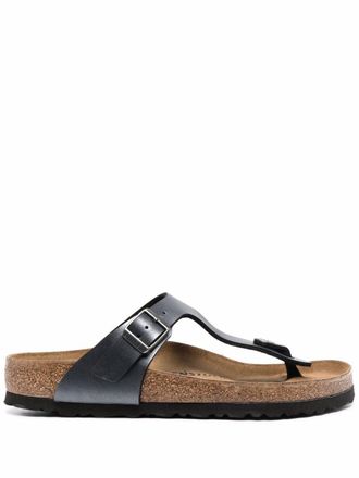 Birkenstock buckle-detail flat sandals - Black