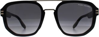 Marc Jacobs Aviator Mens Black Gold Dark Grey Gradient 588/S - One Size