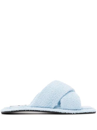 Senso Inka IV terry slides - women - Cotton - 35 - Blue