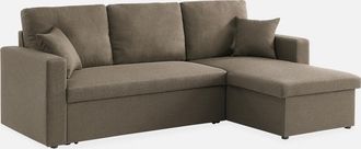 Sweeek Sof&aacute; Cama Esquinero Reversible Con Espacio De Almacenamiento, 3 Plazas