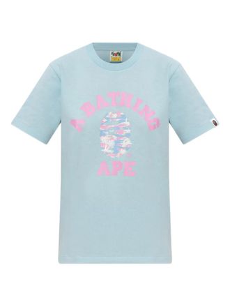 A Bathing Ape graphic-print T-shirt - women - Cotton - S - Blue