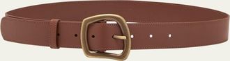 Gabriela Hearst Simone Medium Leather Belt