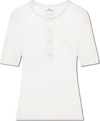 Courr&egrave;ges Donna, Top, Bianco, XS, new