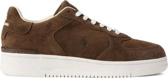 Polo Ralph Lauren Sneakers in pelle scamosciata con lacci - Marrone