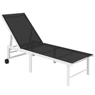 OUTSUNNY Tumbona 166x60x84 cm gris
