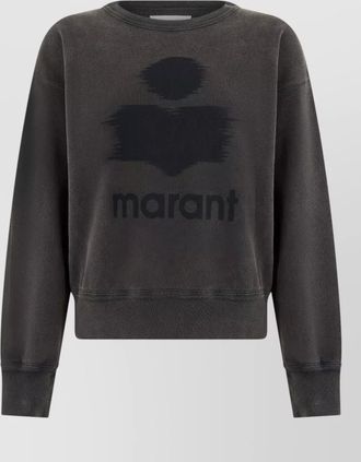 Isabel Marant cotton blend sweatshirt loose fit print