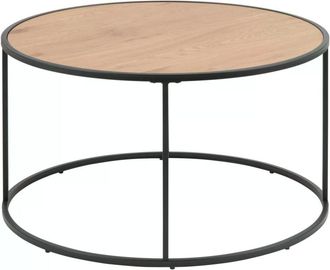 AC Design Beistelltisch »Seaford Rund Nature/Schwarz«