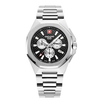 Swiss Alpine Military Chronograph 42 mm Avenger - Heren - Accessoires - Grijs - Maat: ONE Size