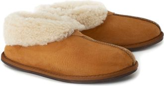 Celtic & Co. British Shearling Bootee Slippers in Burnt Honey at Nordstrom, Size 12