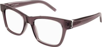 Saint Laurent Ladies Brown Square Eyeglass Frames SLM118 003