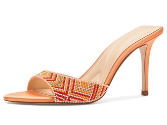 Jessica Simpson Dravie High Heels Sandals Womens Sandals Bright Tangerine : 8.5 M, Synthetic