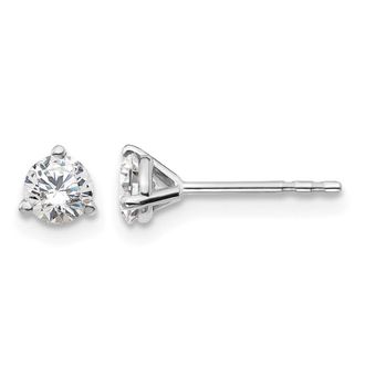 Diamond2Deal 14k White Gold 1/2 ctw Lab Grown Diamond Stud Earrings