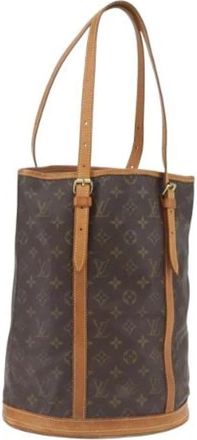 Louis Vuitton Pre-owned Bucket Bags, female, Brown, Size: ONE SIZE Pre-owned Canvas Bucket Bag