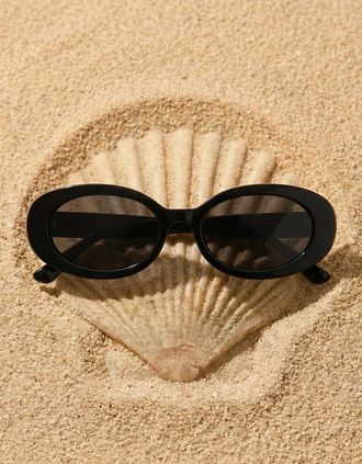 Oceanus Womens Oceanus x SOJOS Veronica Sunglasses Black