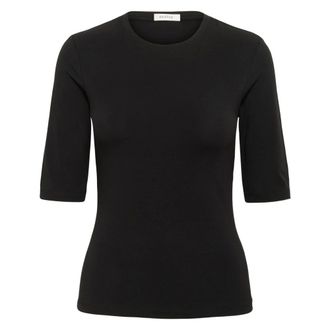 Gestuz Gzmida SS Top - Dames - Tops - Zwart - Maat: XS Katoen