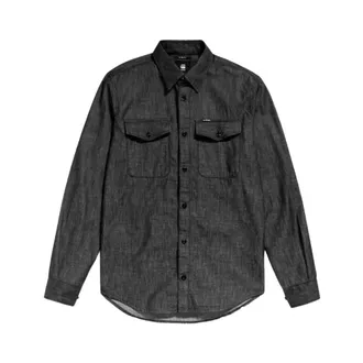 G-Star Hombre, Camisas, Negro, Talla: M