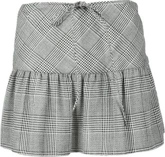 Alessandra Rich Mini Skirt - Black/White