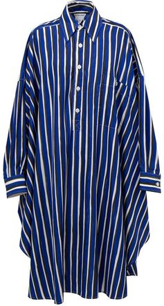 Bottega Veneta Blue Textile Long Womens Dress