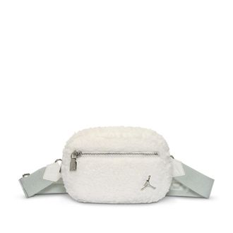 Nike Jordan Womens Jordan Monarch High-Pile Camera Bag (1L) in White | WA9166-782