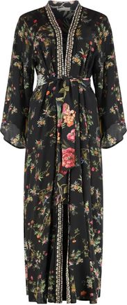 Anjuna Roberta robe - women - Silk/Polyester/Spandex/Elastane - S - Black
