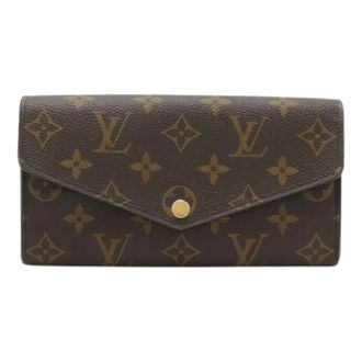 Louis Vuitton Pre-owned Wallets, female, Brown, Size: ONE SIZE Pre-owned Portefeuille Sarah Monogram Long Wallet