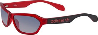 adidas Originals Smoke Mirror Rectangular Unisex Sunglasses OR0021 66C 58