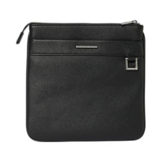 A|X Armani Exchange Crossbody tas met logo-plaque - Dames - Tassen - Zwart - Maat: ONE Size Zijde