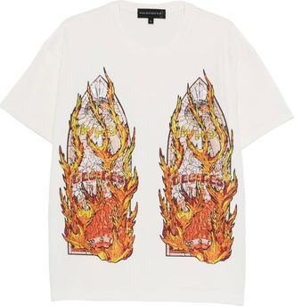 Who Decides War by Ev Bravado T-shirt con strass - Toni neutri