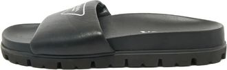 Prada Sandali slides imbottiti - Nero