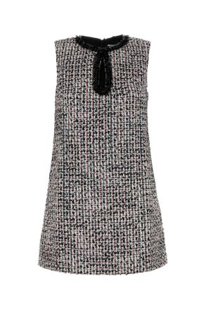 Self Portrait Multicolor Tweed Mini Dress