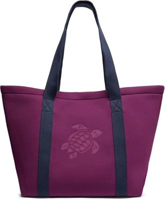 Vilebrequin Tassen, Dames, Paars, ONE Size, Katoen, Neoprene Strandtas Effen
