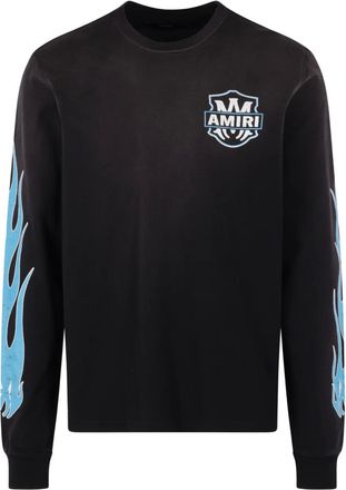 Amiri T-shirt met lange mouwen en print - Zwart