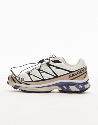 Salomon XT-6 - Sneakers color vaniglia ghiacciata e airone-Bianco