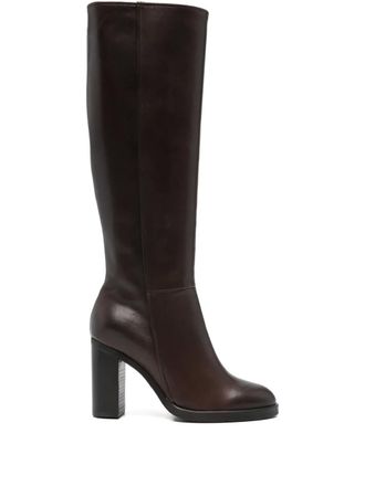 Paola Parisi Roma 90mm zip-up boots - Brown