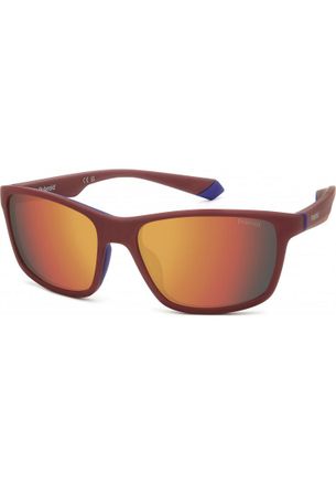 Polaroid Mens PLD 2153 S 58 0Z3 Sunglasses - Red - One Size