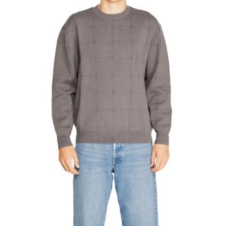 A|X Armani Exchange Round-neck Knitwear, male, Gray, Size: XL Maglia