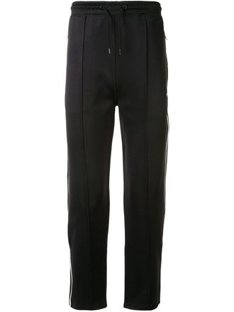 Kenzo contrast logo track pants - men - Cotton/Polyimide - L - Black