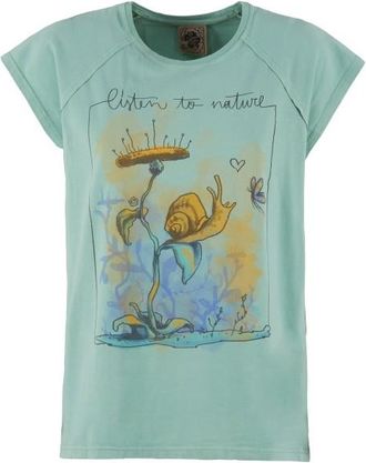 E9 Snail T-Shirt f&uuml;r Damen | t&uuml;rkis