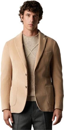 Brooks Brothers Cotton Corduroy Blazer - Heren - Blazers - Beige - XL - Katoen - Jassen