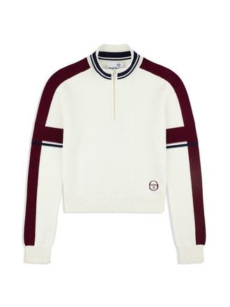 Sergio Tacchini Nota Knit Quarter Zip in Gardenia at Nordstrom, Size Xx-Large